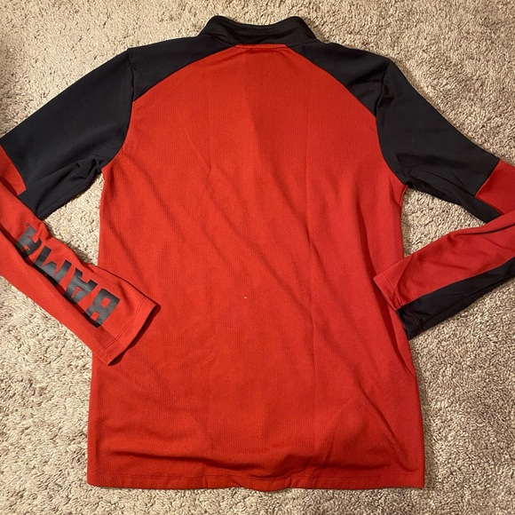 Alabama Crimson Tide GEN2 Quarter Zip Pullover Red Black Long Sleeve Mens Medium - Picture 7 of 9